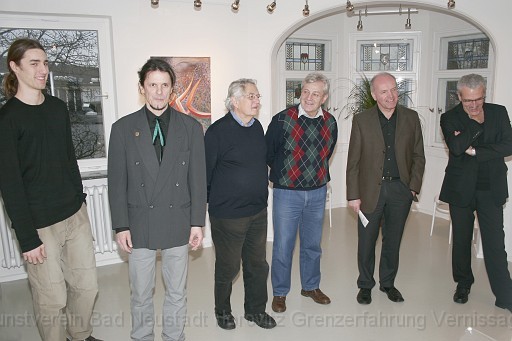 _MG_9370.JPG - Marcel Horovitz, Knstler Csaba Horovitz mit Landrat Thomas Habermann, Dr. Ing. Hubert P.Bchs, Dr. Frieder Voigt und Brgermeister Bruno Altrichter im Raum 18.